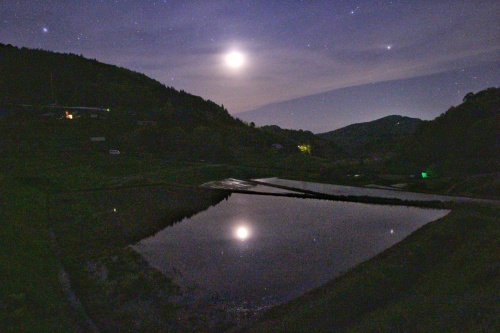 星と月と棚田 | 総社市　前田さん