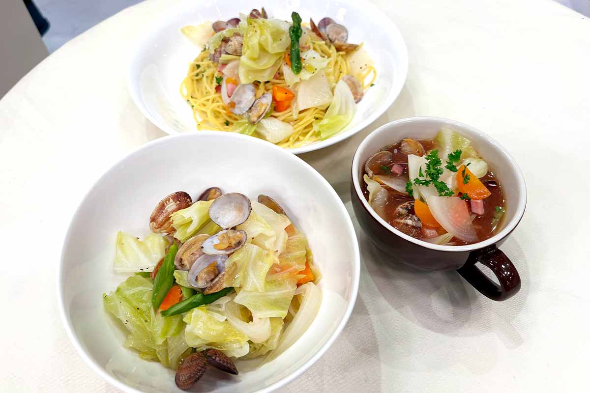 アサリと春野菜のスープ煮