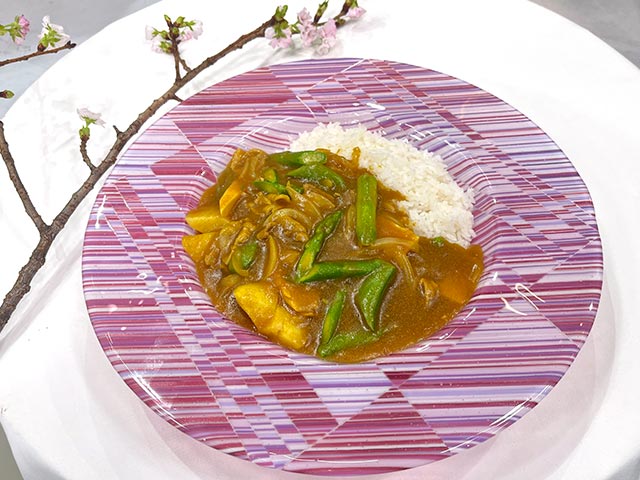 春野菜の中華風カレーライス