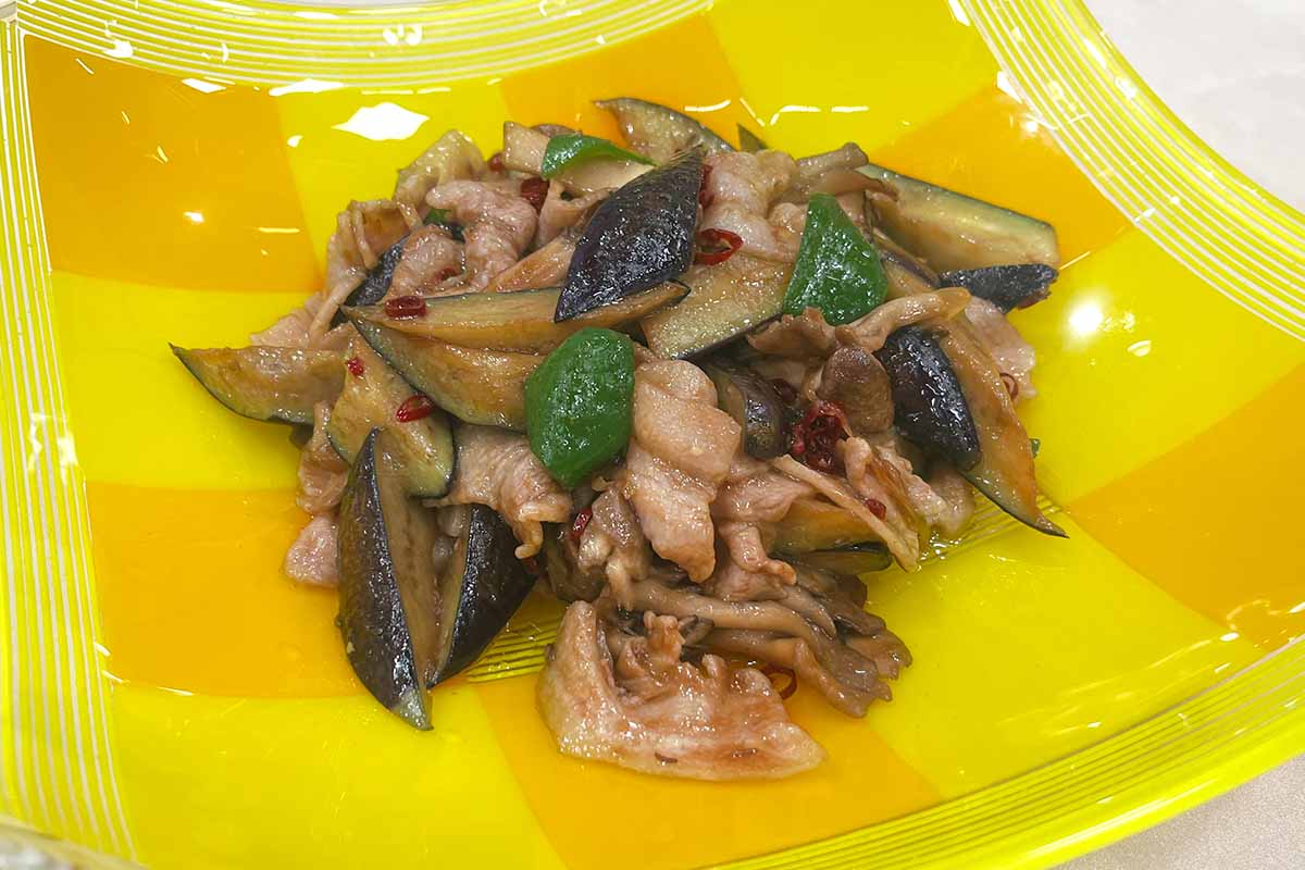 豚肉と秋茄子のクミン炒め