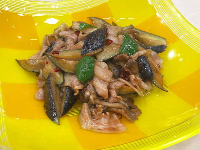 豚肉と秋茄子のクミン炒め